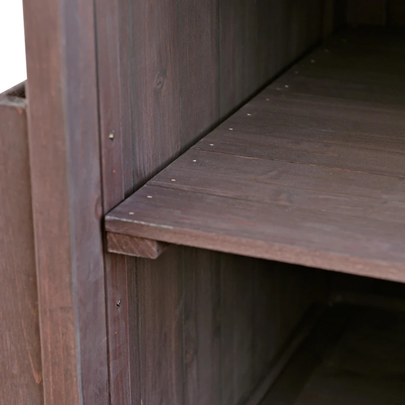 Outdoor Grill Cart with Stainless Steel Top and Removable Centre Shelf, Solid Storage Cabinet with Bottle Opener, 40.5'' L x 21'' W x 36'' H, Brown