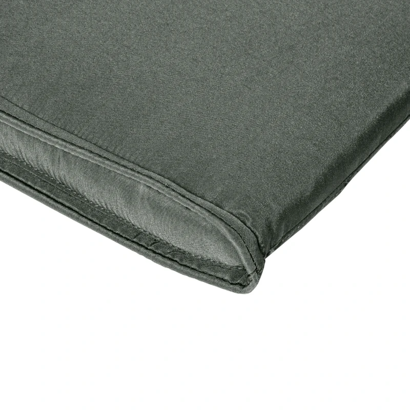 Outsunny Garden Lounger Chair Cushion Replacement, Deep Seat Patio Cushions with Thick Padded, Headrest, Removable Cover, Cushion ONLY, Grey