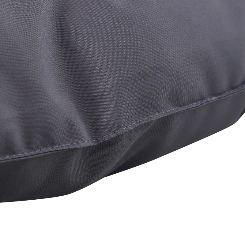 Outsunny 2 Seater Garden Bench Cushion, Soft Thick Outdoor Non-Slip 2 Seater Soft Pad With Backrest for Garden Patio, 52" x 43" x 4", Dark Grey