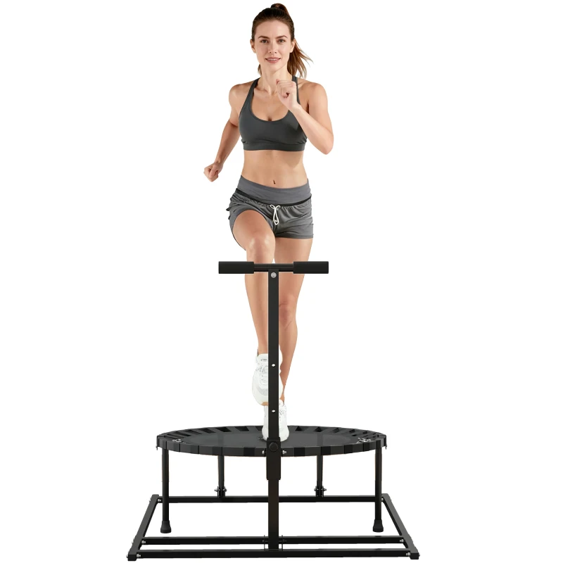 Soozier 2-in-1 38" Rebounder Trampoline for Adult, 8-Angle Adjustable Baseball Volleyball Soccer Rebounder Fitness Trampoline