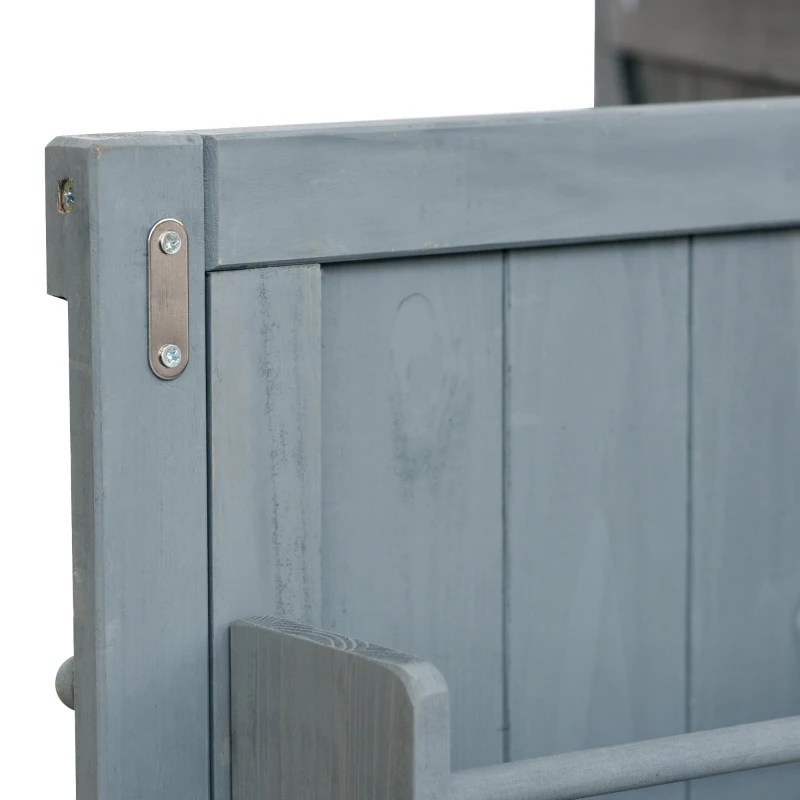 Outdoor Kitchen Island with Stainless Steel Top and Modular Shelves, Rolling Bar Cart with Spice Racks, 50'' L x 18.5'' W x 36'' H, Grey+Blue