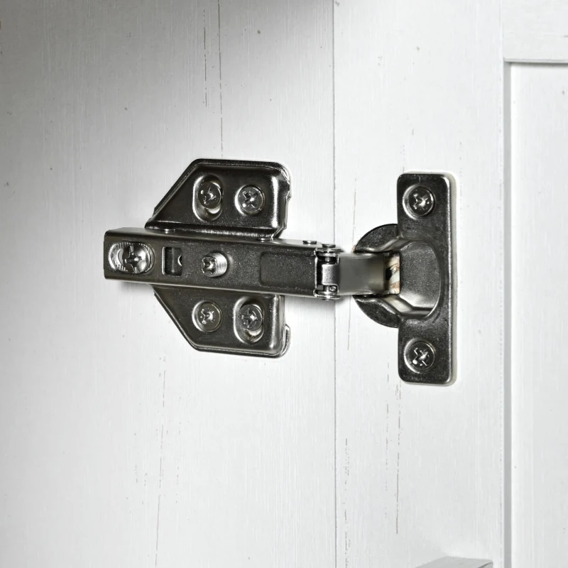 Farmhouse Kitchen Island with Built-in Power Outlet and Drop Leaf, Rolling Kitchen Cart with Locking Wheels, 54.5'' L x 28.5'' W x 36.5'' H, White