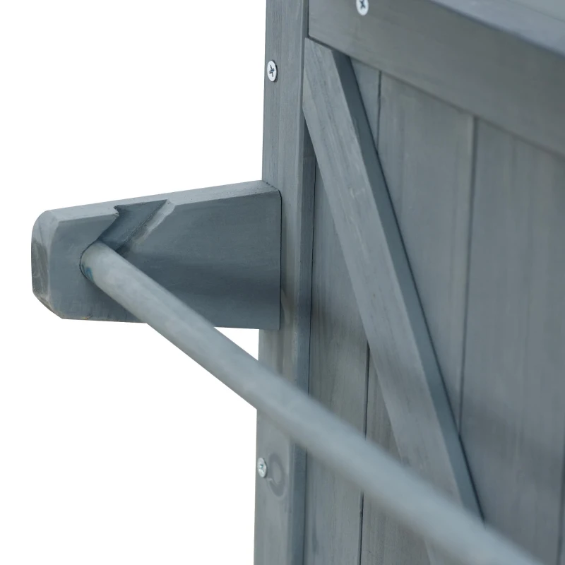 Outdoor Kitchen Island with Stainless Steel Top and Modular Shelves, Rolling Bar Cart with Spice Racks, 50'' L x 18.5'' W x 36'' H, Grey+Blue