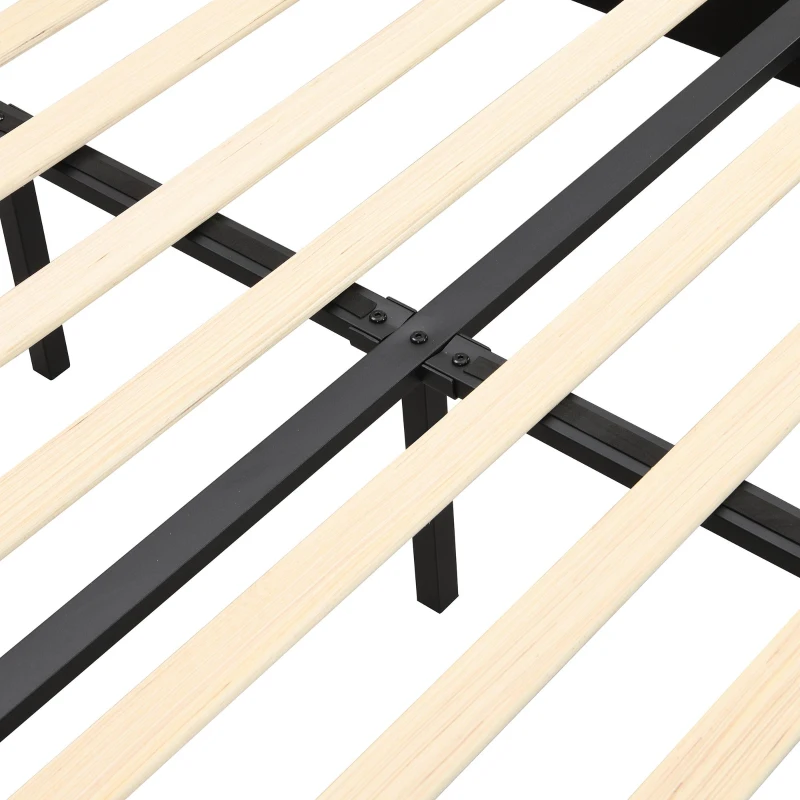 King Size Linen Upholstered Bed with Diamond Tufted Buttons, Solid Bedboard with Sturdy Wood Legs, 80.5'' L x 82.5'' W x 42.5'' H, Beige