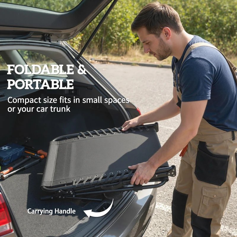 Outsunny Outdoor Chaise Lounge Chairs, 2 PCS Folding Lounge Chairs with Adjustable 5-Position, Cushion, Canopy, Side Pocket