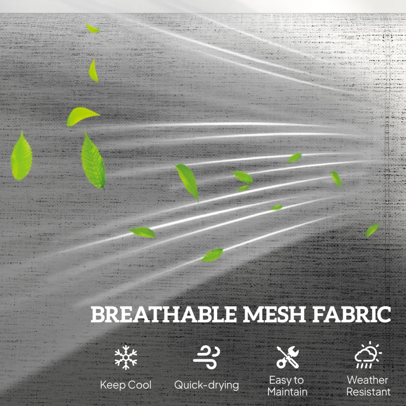 Outsunny 2-Person Outdoor Glider Bench，Patio Glider Loveseat Chair with Powder Coated Steel Frame，2 Seats Porch Rocking Glider for Backyard, Lawn, Garden and Porch, Mixed Gray