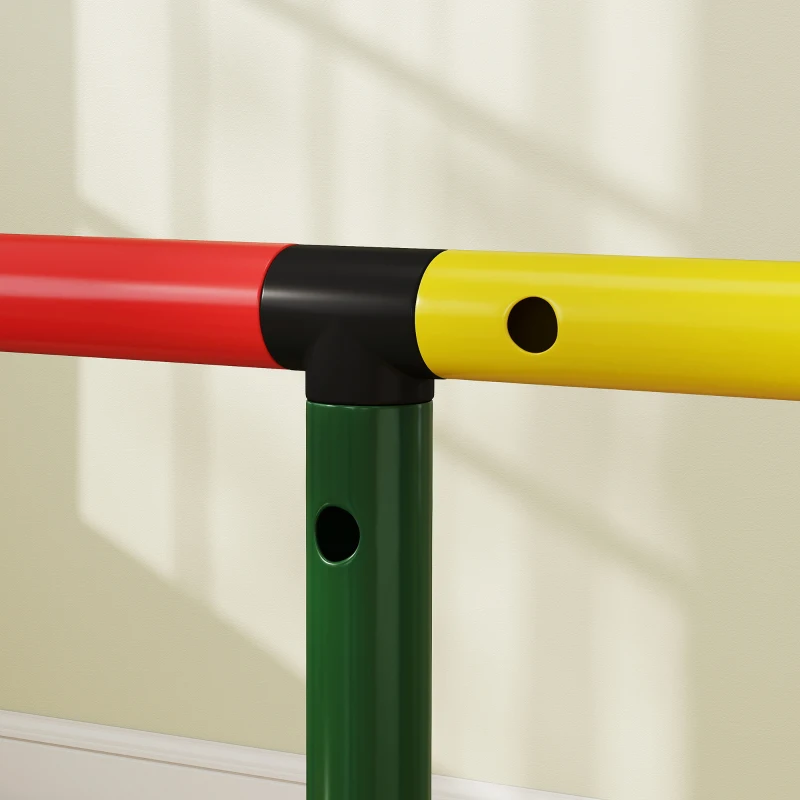 Qaba Kids Climbing Structure, Toddler Climbing Toys with Slide and Platform, Play Gym for Ages 1-6 Years, Mixed Colour