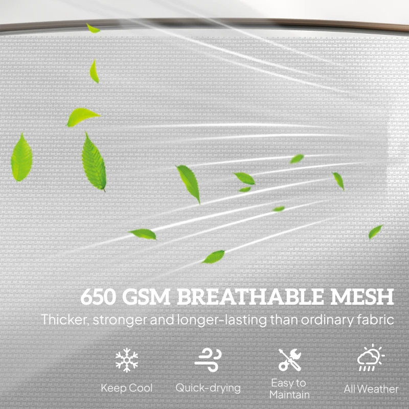 Outsunny Outdoor 2-Person Glider Bench, Outside Glider Swing Chair Loveseat with Table, Steel Frame, Cream White