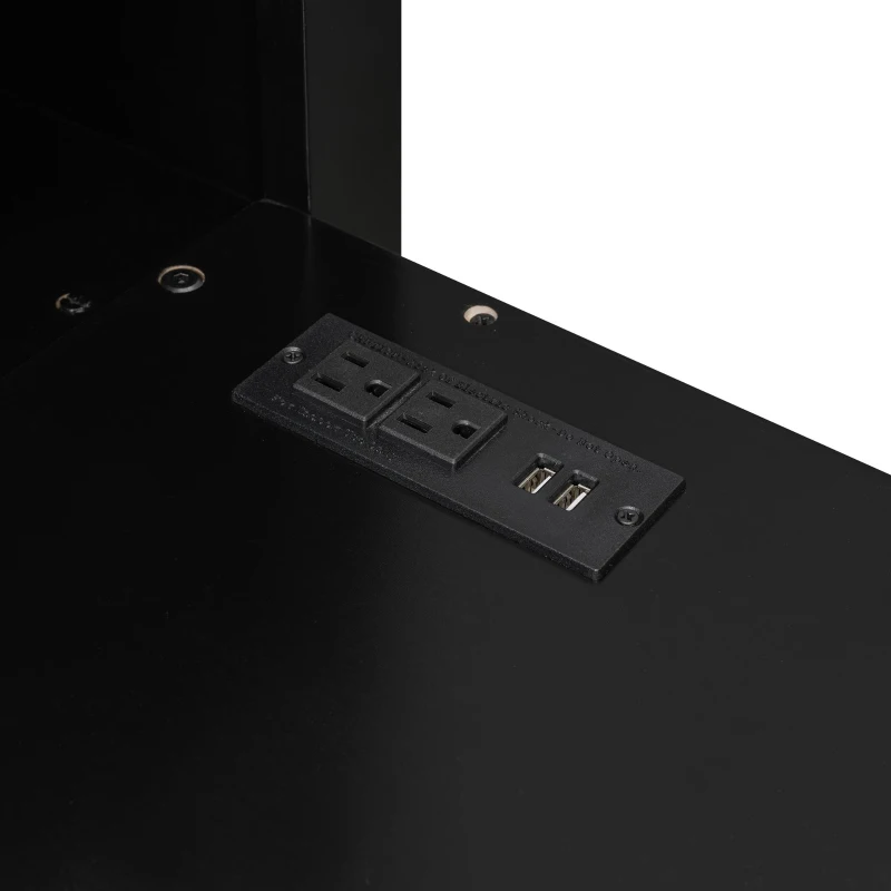 Full Size Wood Loft Bed with Built-In Desk and Gaming Station, Sturdy Bed Frame for Gamers and Multitaskers, 78.5'' L x 56.5'' W x 65'' H, Green