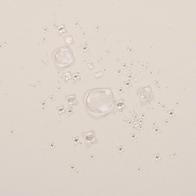 Outdoor Dining Set with HDPE Chair Backs and Foam Cushions, Multi-Person Patio Set for Balcony and Garden, 63'' L x 31.5'' W x 32.5'' H, Beige