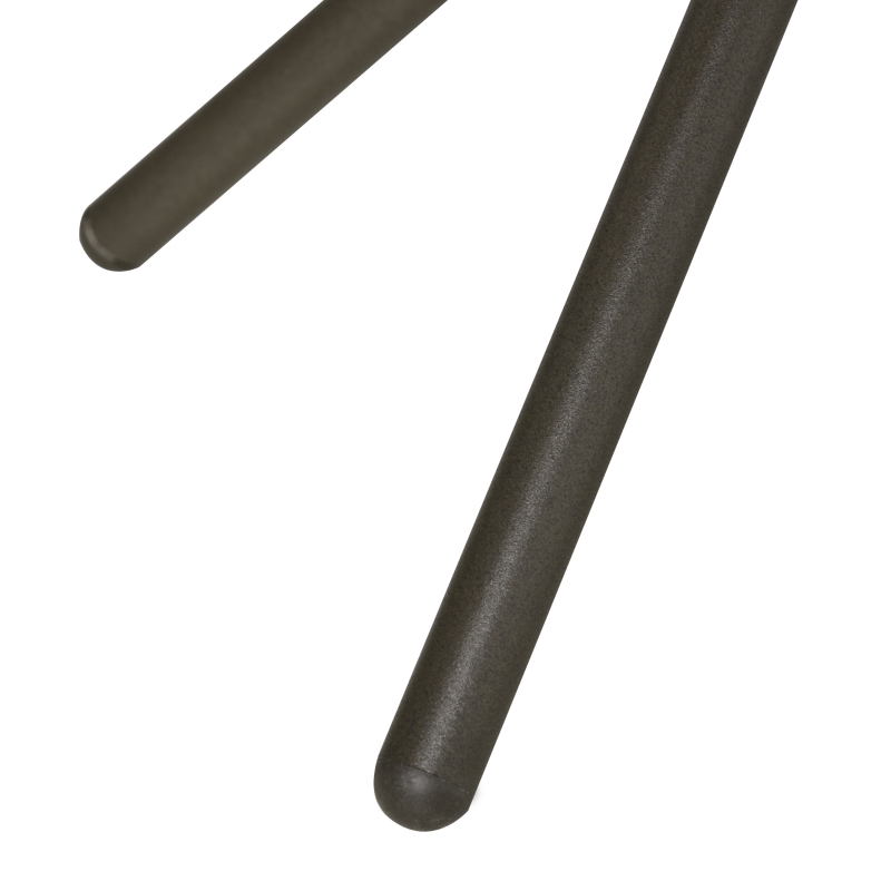 Outsunny 3PCs Gliding Rocking Chair & Bistro Tea Table Set, Mixed Grey