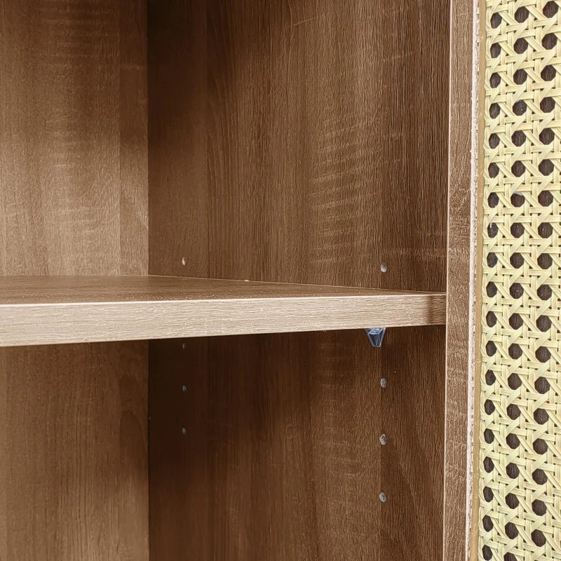 Country-Style Sideboard with Magnetic Soft-Close Doors and Generous Storage, Sturdy Cabinet with Wood Legs 51'' L x 15.5'' W x 30'' H, Wood