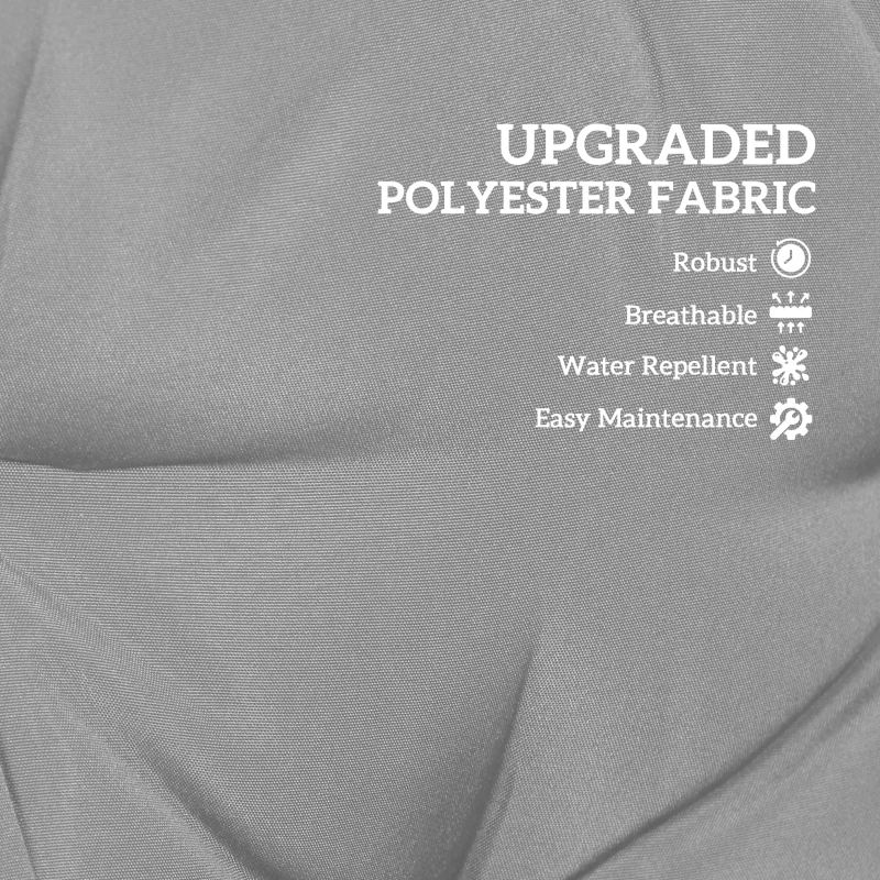 Outsunny Outdoor Lounge Chair Cushion with Zipper Reversible Chaise Lounge Cushion for Patio Indoor/Outdoor Dark Grey