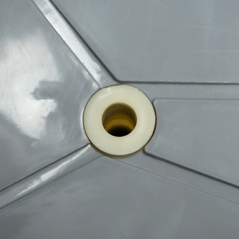 Outsunny 54-Qt Wooden Patio Cooler, Outdoor Cooler Table with Bottle Opener and 3 Handles, Natural