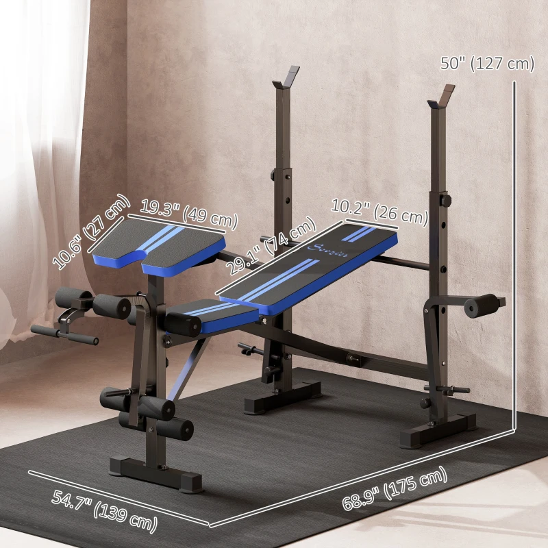 Soozier Adjustable Weight Bench for Weight Lifting and Strength Training
