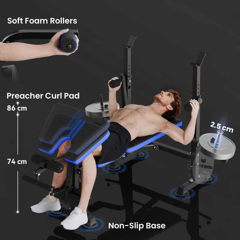 Soozier Adjustable Weight Bench for Weight Lifting and Strength Training