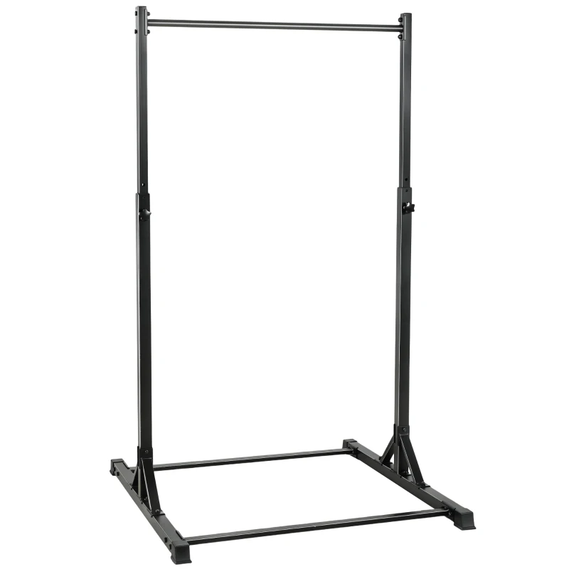 Soozier Portable Pull Up Station, Height Adjustable Pull Up Bar with 8 Levels for Home Gym Strength Training, 440LBS Capacity