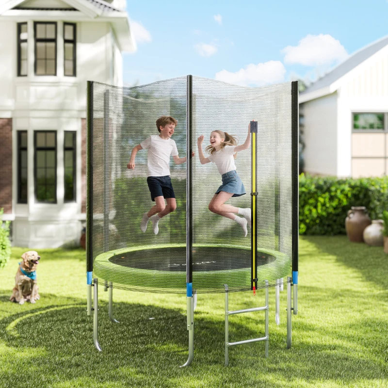 Soozier 14FT Trampoline Spring Cover, Safety Trampoline Pad Replacement, Waterproof and Tear Resistant, All Weather Trampoline Accessories, Green