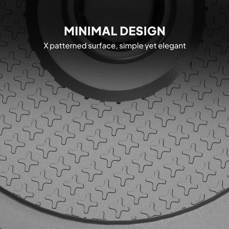 Outsunny 48 lbs Patio Umbrella Base Round HDPE Umbrella Base For 1.5" or 1.9" Outdoor Umbrella Poles Φ18.9" x 15.2" H Black