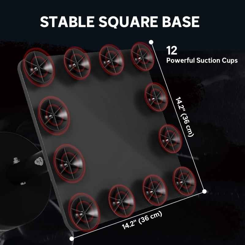 Soozier Freestanding Punching Bag for Adults, 53" Heavy Duty Boxing Bag with 12 Suction Cups, Boxing Equipment with Stand