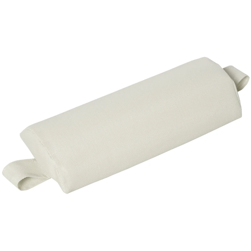 Outsunny Patio Lounge Chair, Aluminum Reclining Outdoor Tanning Chair with 5-Level Adjustable Backrest, Head Pillow and Breathable Mesh Fabric, for Pool, Deck, Garden, Beige