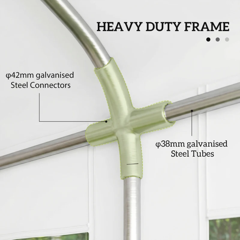 Outsunny 20'x13' Heavy Duty Event Tent Gazebo Portable Sun Shelter with Sidewalls White