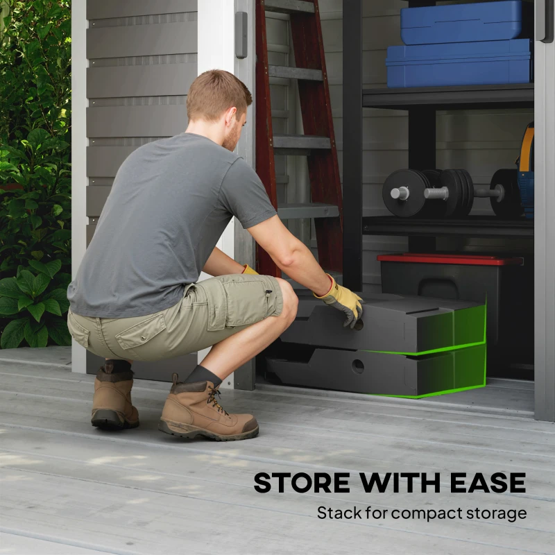 Outsunny 2-Piece Cantilever Umbrella Base Weight Set, 231 lb Water or Sand Fillable Outdoor Offset Umbrella Weights, Black