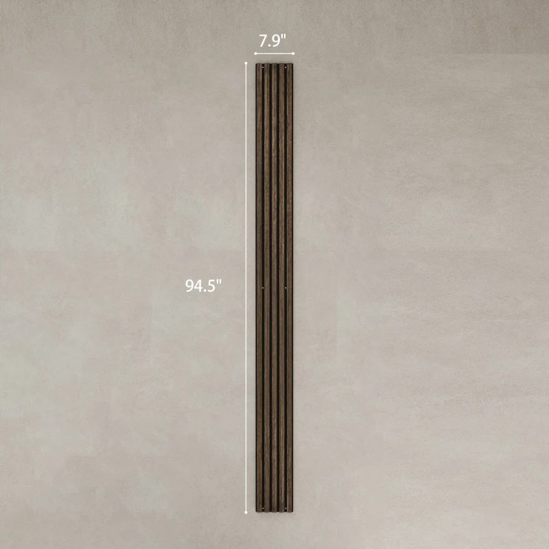 HOMCOM 95" x 8" Wood Panels for Wall, 4 Pack Acoustic Panels, Sound Absorbing Slat Wall For Interior Wall Decor, Home, Walnut