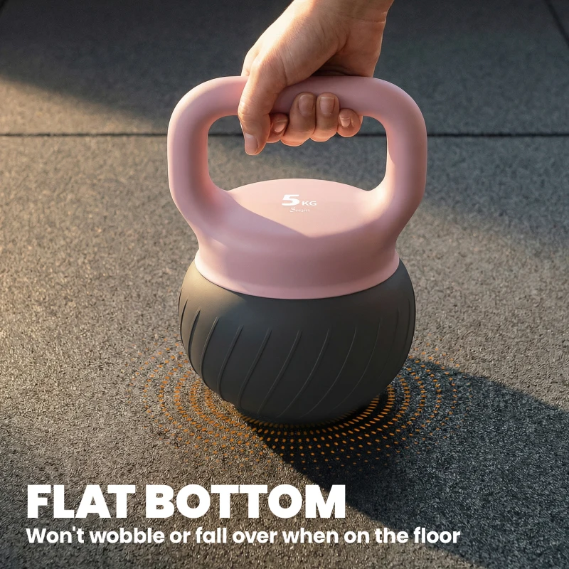 Soozier Soft Kettlebell, 11lb Kettle Bell with Anti-Slip Grip for Home Gym Weight Lifting and Strength Training