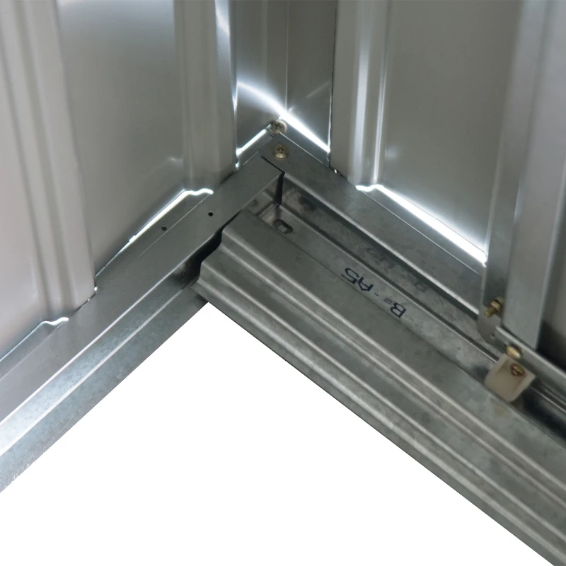 Outsunny 7' x 4' x 6' Garden Storage Shed Outdoor Patio Metal Tool Storage House w/ Foundation Kit and Double Doors Green