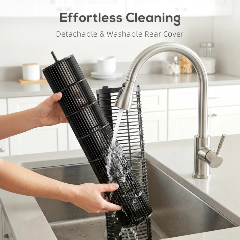 HOMCOM 28dB Tower Fan with 12 Speeds and 4 Modes, Standing Floor Fan with 80° Oscillating, 12H Timer, Black