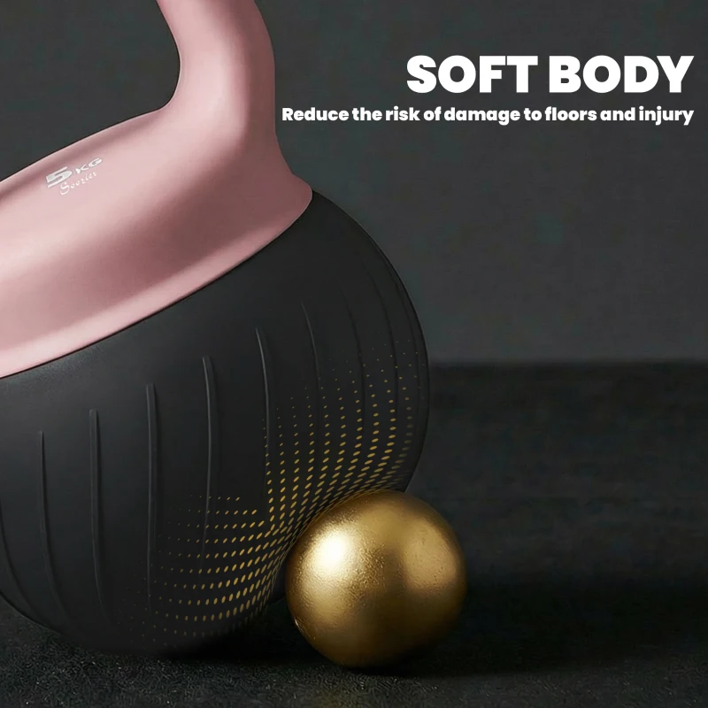 Soozier Soft Kettlebell, 11lb Kettle Bell with Anti-Slip Grip for Home Gym Weight Lifting and Strength Training