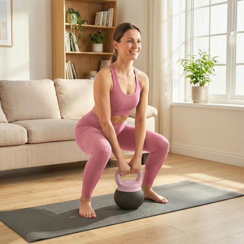 Soozier Soft Kettlebell, 11lb Kettle Bell with Anti-Slip Grip for Home Gym Weight Lifting and Strength Training