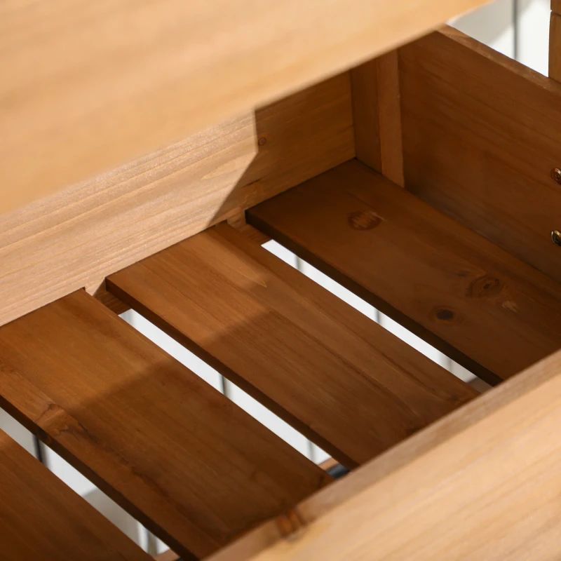 Outsunny 4-Tier Raised Garden Bed, 31.5" x 18" x 56" Vertical Elevated Planter Rack with Non-woven Fabric, Wooden Raised Planter Boxes for Indoor and Outdoor