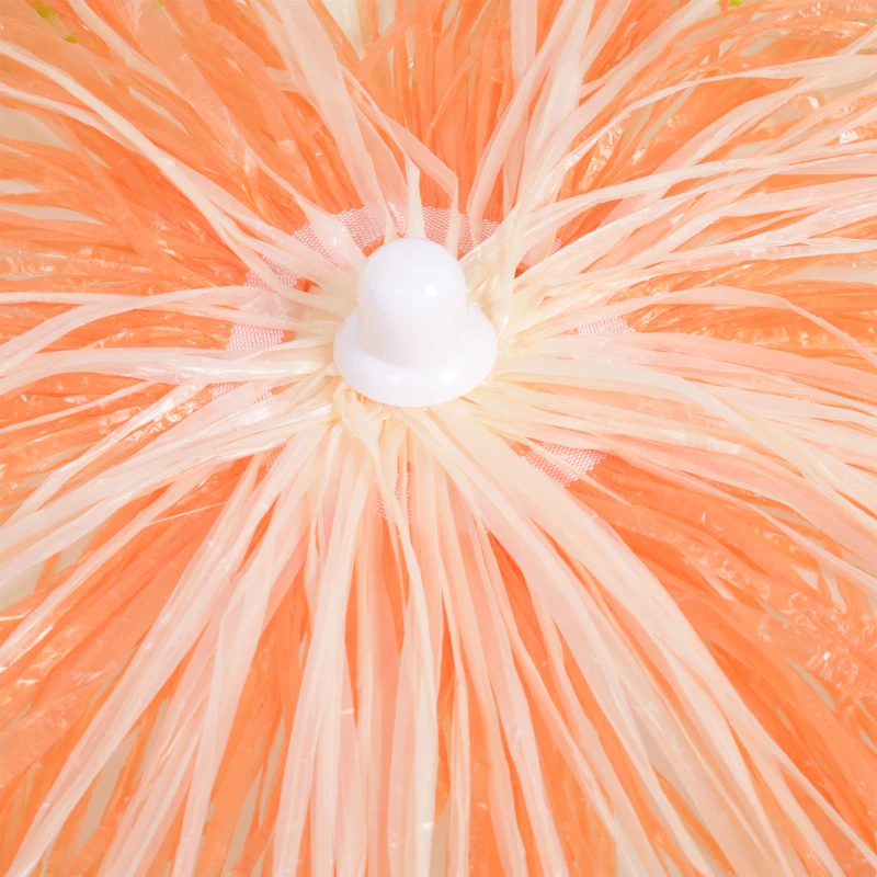 Outsunny 6FT Beach Umbrella Tilt Sunshade Height Adjustable Outdoor Market Patio Yard Crank Deck Sun Shade, Multi-color