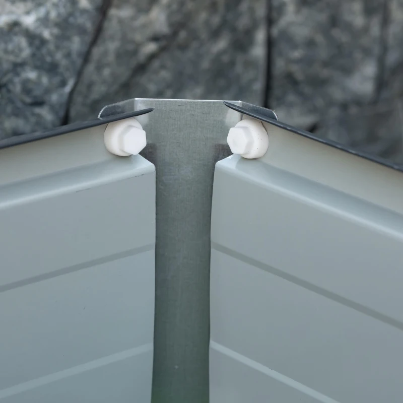 Outsunny 6' x 1.5' x 1.3' Galvanized Raised Garden Bed, Elevated Large Metal Planter Box w/ Install Gloves for Backyard, Patio to Grow Vegetables, Herbs, and Flowers, Dark Grey