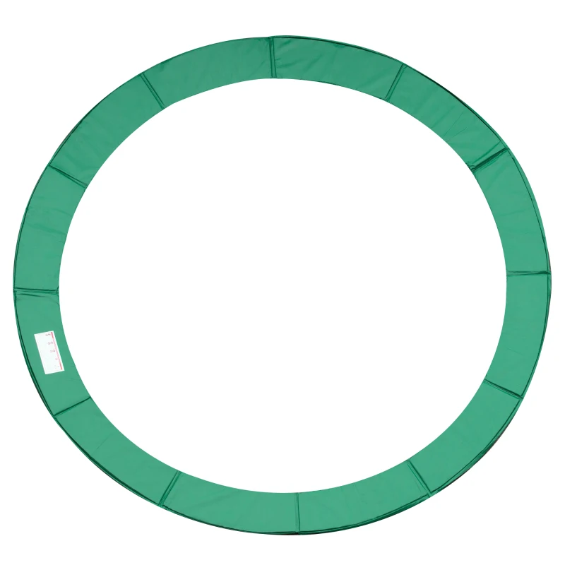 HOMCOM 12ft Trampoline Pad, Trampoline Replacement Safety Pad Mat Spring Cover, Water-Resistant, UV-Resistant, Tear-Resistant Edge Protection, No Holes for Pole, Green