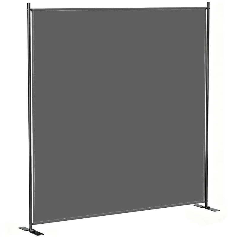 Outsunny Outdoor Freestanding Outdoor Privacy Screen, Privacy Panel, 70.9" x 70.9", Dark Grey