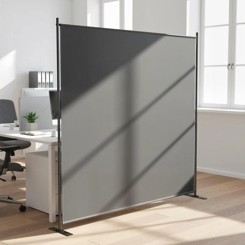 Outsunny Outdoor Freestanding Outdoor Privacy Screen, Privacy Panel, 70.9" x 70.9", Dark Grey