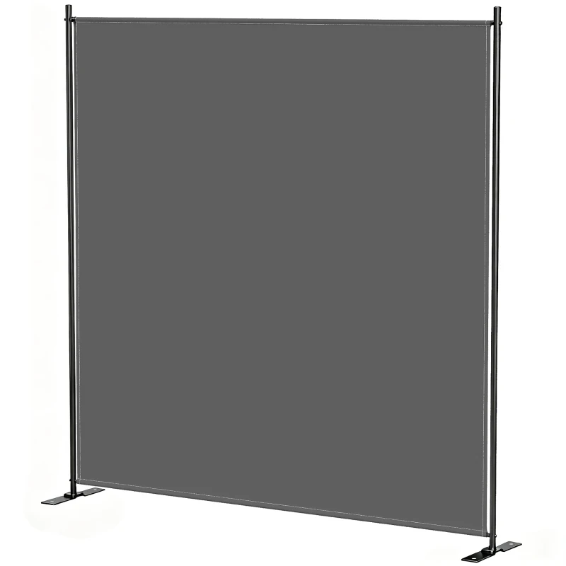 Outsunny Outdoor Freestanding Outdoor Privacy Screen, Privacy Panel, 70.9" x 70.9", Dark Grey