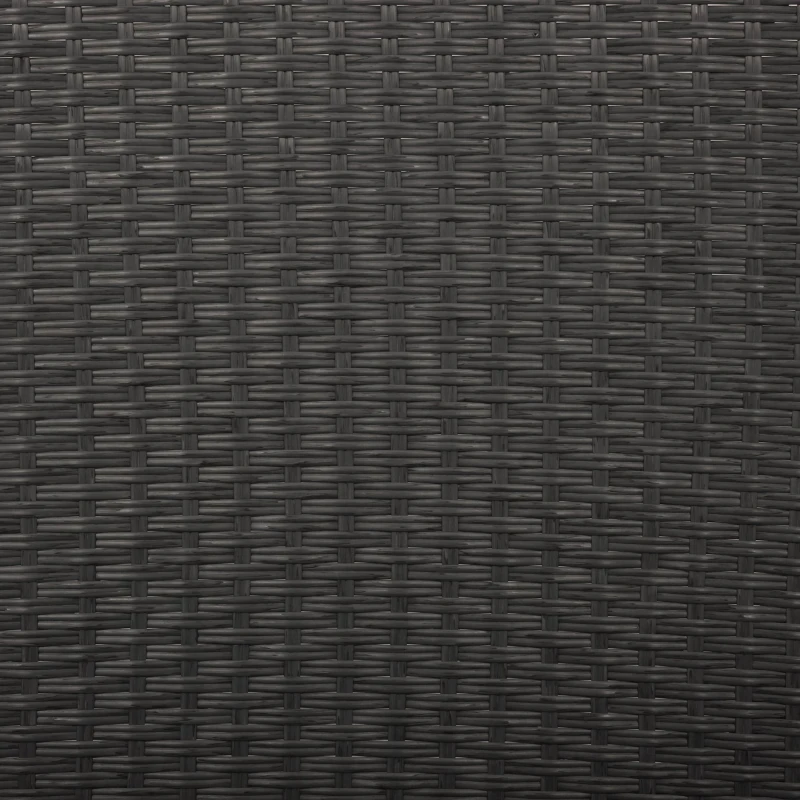 Outdoor Patio Sunbed with Adjustable Backrest & Side Tray, Wicker Rattan Lounger with Thick Cushion, 47" L x 29.5" W x 15" H, Gray