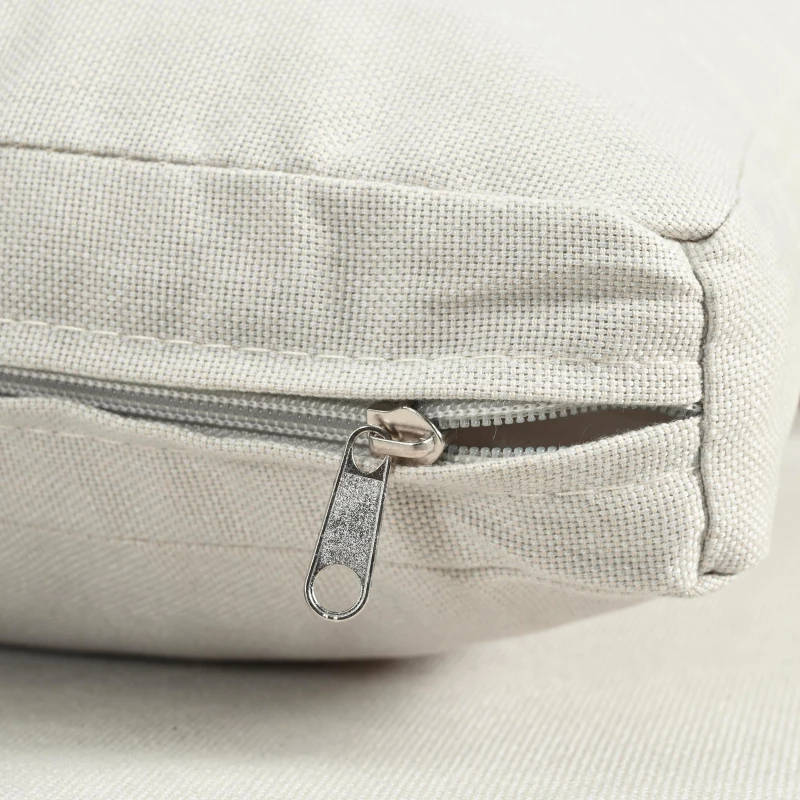 8-Piece Half Moon Patio Sectional with 2 Coffee Table & Cushion, PE Wicker Rattan Sofa Set for Poolside, 34.5'' L x 25.5'' W x 12.5'' H, Beige