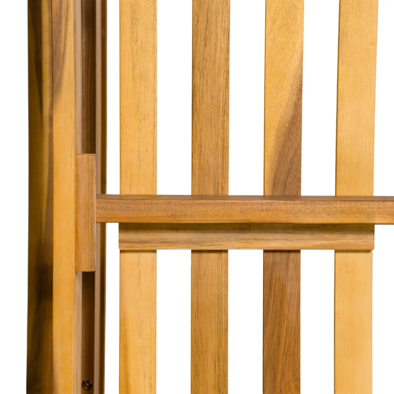 Twin Size Porch Swing Daybed with Acacia Wood Frame, Farmhouse Hanging Daybed for Patio & Garden, 82'' L x 40.5'' W x 27.5'' H, Natural