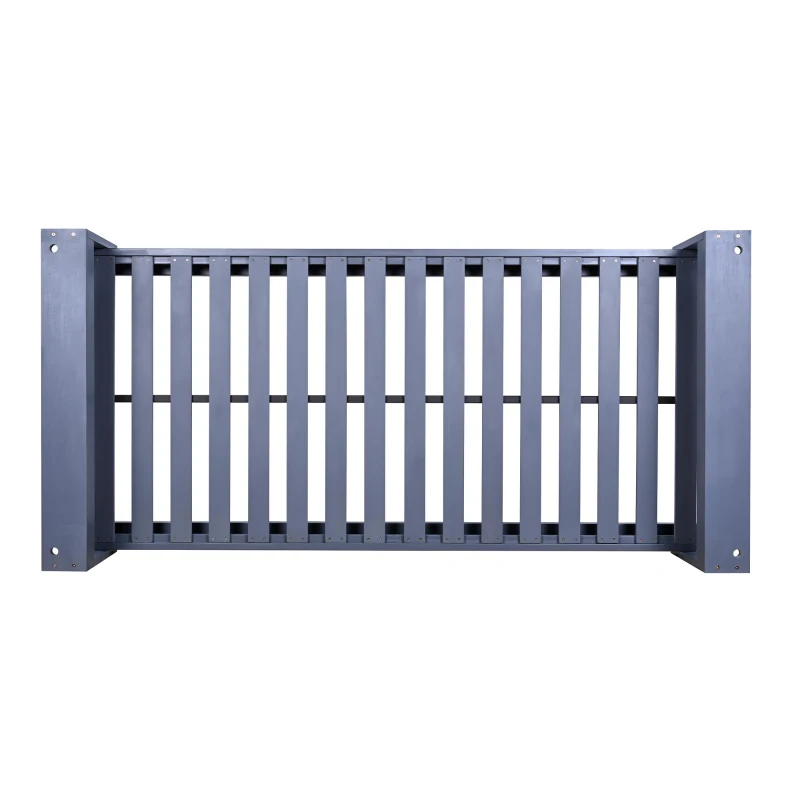 Twin Size Outdoor Porch Swing Bed with 400 LBS Capacity, Acacia Wood Swing Frame for Garden & Patio, 86'' L x 41.5'' W x 17.5'' H, Gray