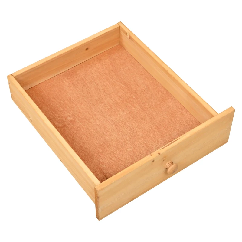 Tall Potting Bench with 3 Shelves, 6 Drawers, Hutch and Cabinet, Wood Garden Workstation for Patio, 50'' L x 20.5'' W x 65.5'' H, Natural