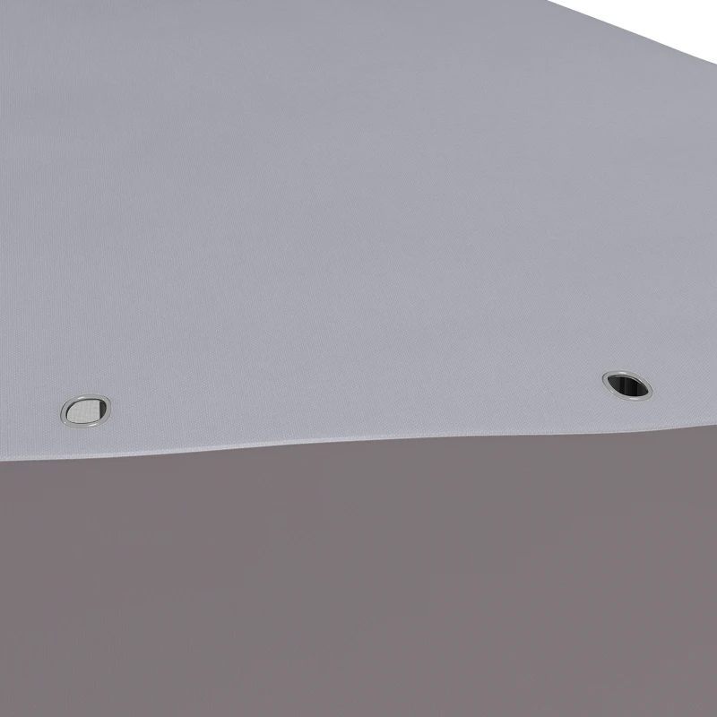 Outsunny 13' x 13' Pop Up Gazebo Instant Canopy Tent Shelter with 2-Tier Roof, Carry Bag, Wight Bags for Outdoor, Garden, Gray