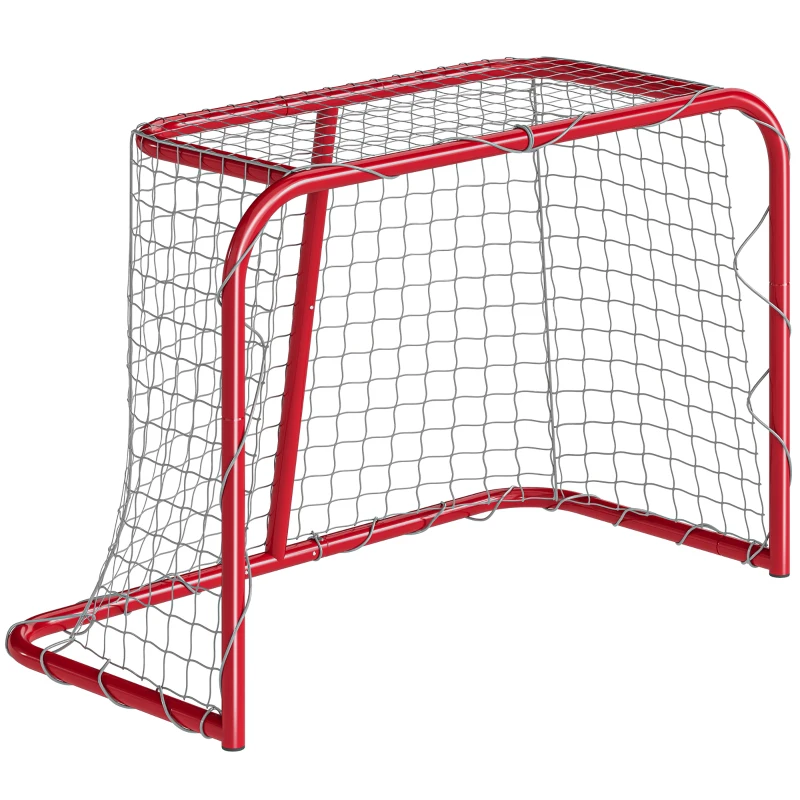 Soozier 3' x 2' Mini Hockey Goal, Easy Setup Hockey Net with Metal Frame, Lightweight & Portable