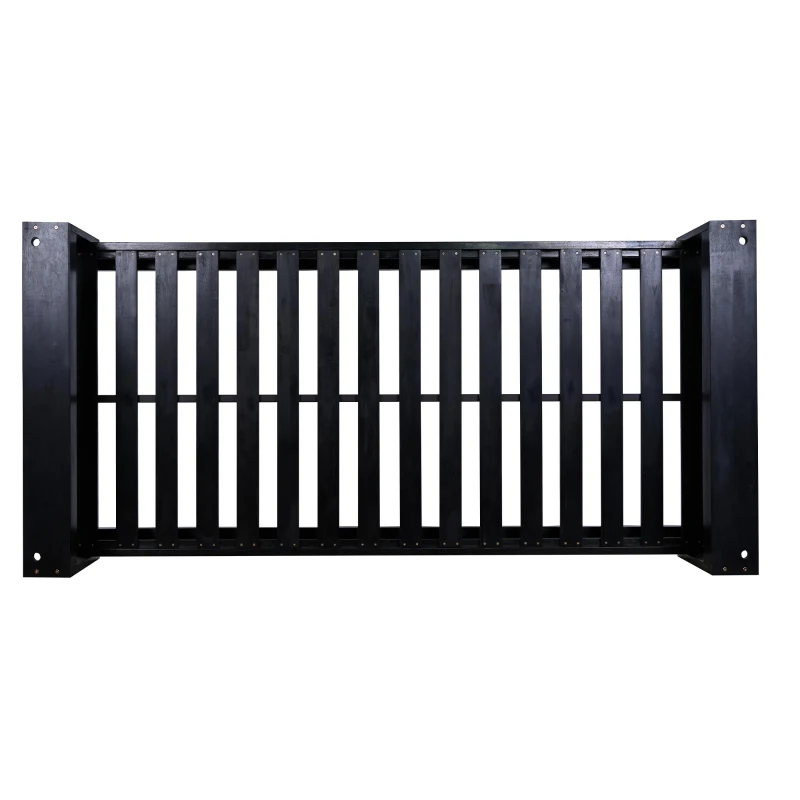 Twin Size Porch Swing Bed for Patio, Garden & Backyard, Acacia Wood Hanging Daybed with Hemp Rope, 86'' L x 41.5'' W x 17.5'' H, Black