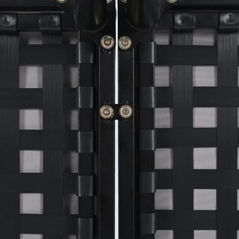 2 In 1 Outdoor Daybed with Wood Side Table for Patio, Convertible Padded Chaise Lounge with Adjustable Leg, 59" L x 55" W x 21" H, Gray