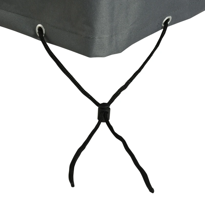 Outsunny Patio Furniture Covers Waterproof for Lounge Chair Set, 600D Heavy Duty Oxford Patio Cover, 80.7" x 75.6" x 24", Grey